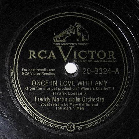 Martin, Freddy / Once in Love with Amy | RCA Victor 20-3324 | Merv Griffin | 1949