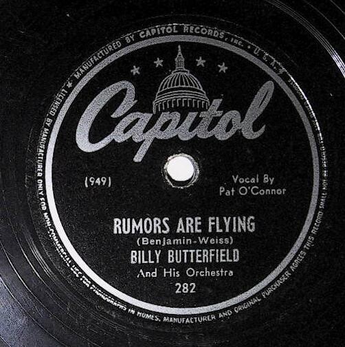 Butterfield, Billy / Rumors Are Flying | Capitol 282 | August 1946