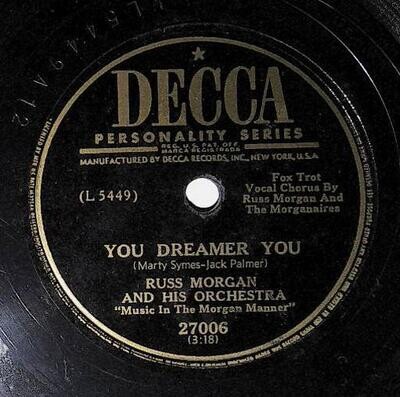 Morgan, Russ / You Dreamer You | Decca 27006 | April 1950