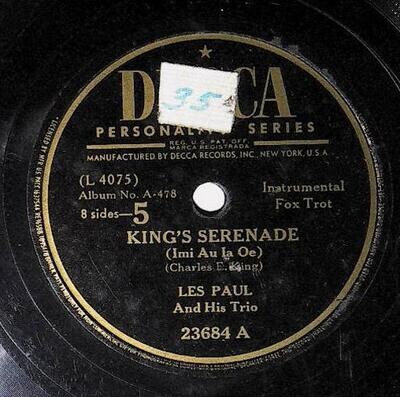 Paul, Les / King&#39;s Serenade | Decca 23684 | December 1946