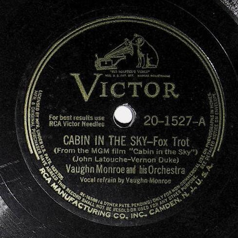 Monroe, Vaughn / Cabin in the Sky | Victor 20-1527 | March 1943