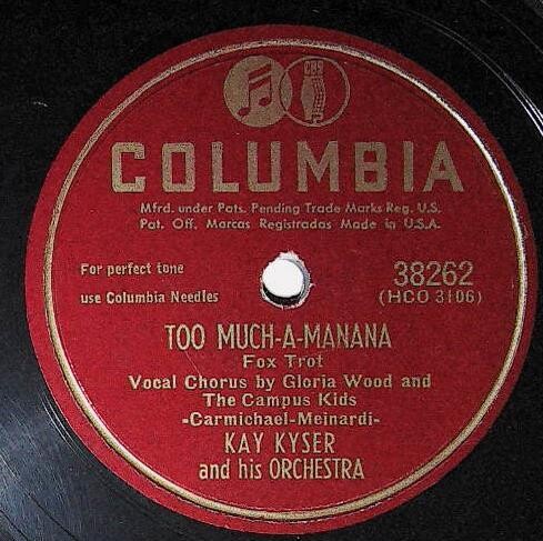 Kyser, Kay / Too Much-A-Manana | Columbia 38262 | July 1948