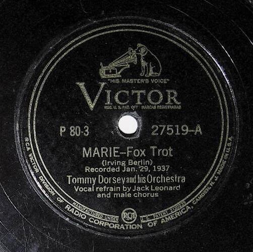 Dorsey, Tommy / Marie | Victor 27519 | August 1941