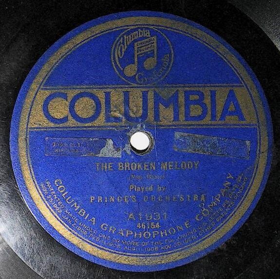 Prince's Orchestra / The Broken Melody | Columbia A-1931 | 1918