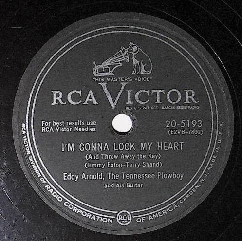 Arnold, Eddy / I&#39;m Gonna Lock My Heart (And Throw Away the Key) | RCA Victor 20-5193 | March 1953