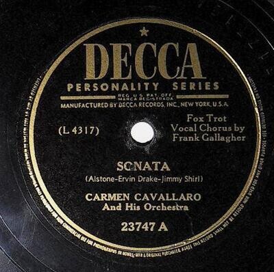Cavallaro, Carmen / Sonata | Decca 23747 | December 1946