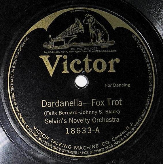 Selvin&#39;s Novelty Orchestra / Dardanella | Victor 18633 | February 1920