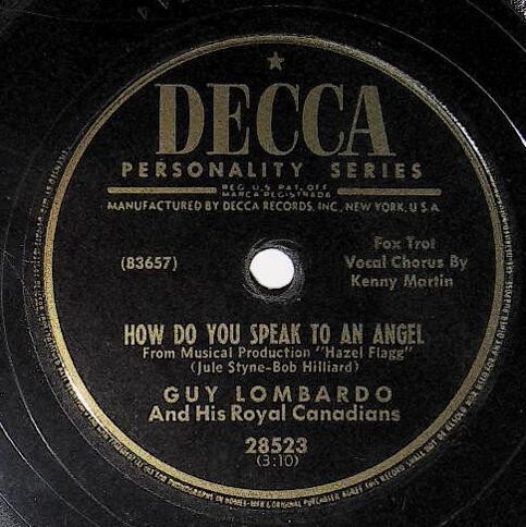 Lombardo, Guy / How Do You Speak to An Angel | Decca 28523 | 1953