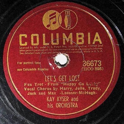 Kyser, Kay / Let's Get Lost | Columbia 36673 | March 1943