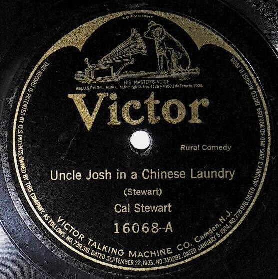 Stewart, Cal / Uncle Josh in a Chinese Laundry | Victor 16068 | Comedy | 1919