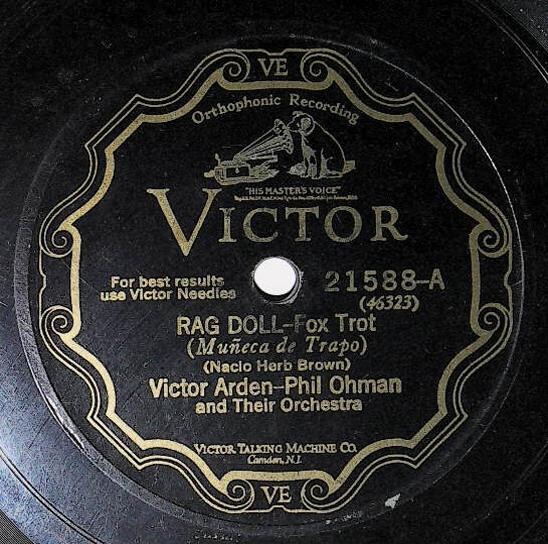 Arden, Victor / Rag Doll | Victor 21588 | with Phil Ohman | September 1928