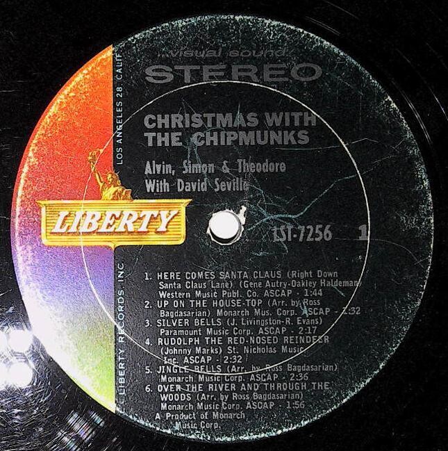 Chipmunks, The / Christmas With The Chipmunks | Liberty LST-7256 | December 1962