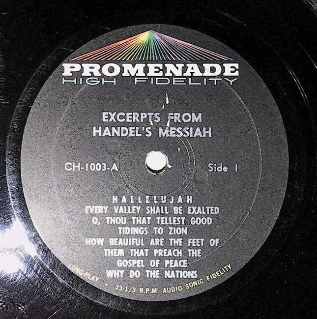 Stradivari Strings / Excerpts From Handel's Messiah | Promenade CH-1003
