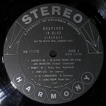 Liberace / Rhapsody in Blue | Harmony HS-11175 | Stereo | 1966