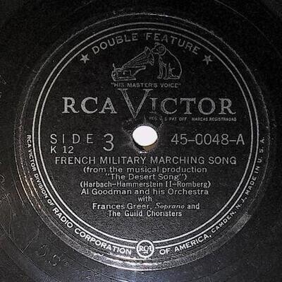 Goodman, Al / French Military Marching Song | RCA Victor 45-0048 | April 1948