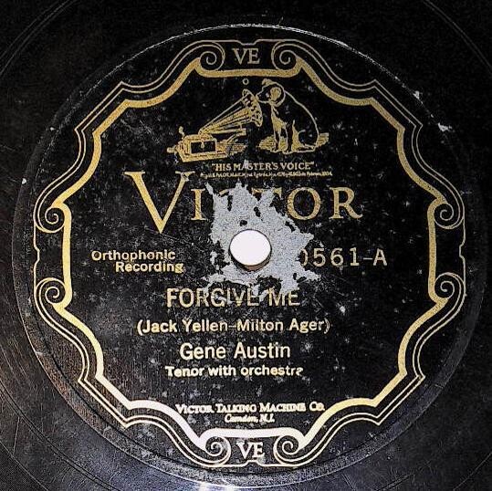 Austin, Gene / Forgive Me | Victor 20561 | May 1927