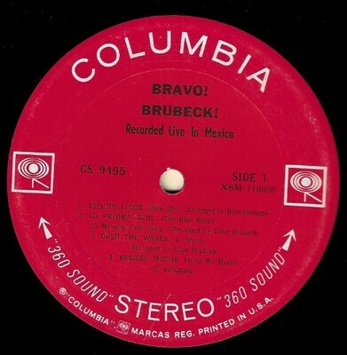 Brubeck, Dave / Bravo! Brubeck! | Columbia CS-9495 | Stereo | 1967