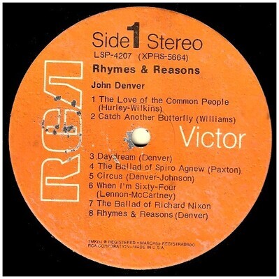 Denver, John / Rhymes &amp; Reasons | RCA Victor LSP-4207 | October 1969