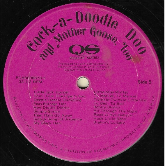 Uncredited Artists / Cock-a-Doodle Doo and Mother Goose, Too | Telecast PCA-8000873 | 1973