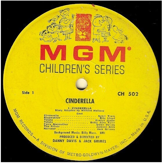 Original Cast / Cinderella - Hansel and Gretel | MGM Children&#39;s Series CH-502 | Mono | 1963