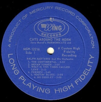 Harmonicats, The / Cats Around the Horn | Wing MGW-12216 | Jerry Murad | 1961