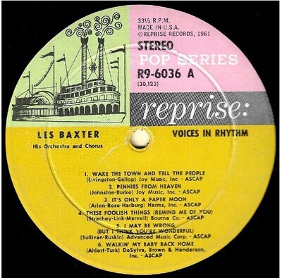Baxter, Les / Voices in Rhythm | Reprise R9-6036 | Pop Series | 1961