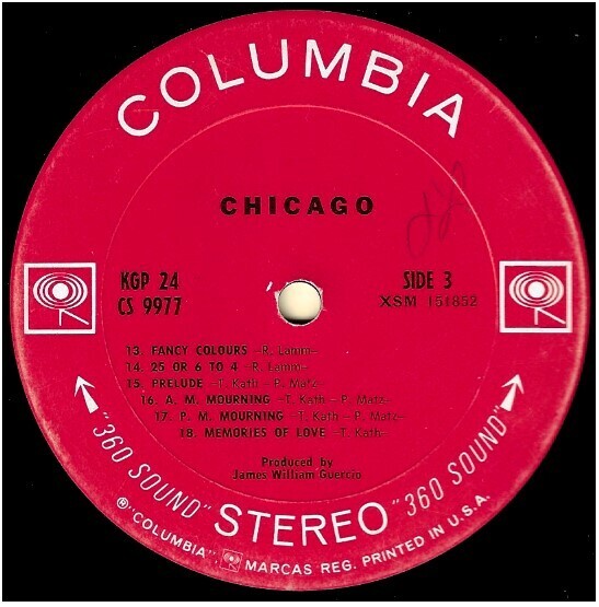 Chicago / Chicago II | Columbia KGP-24 | January 1970