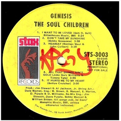 Soul Children, The / Genesis | Stax STS-3003 | Promo | 1972