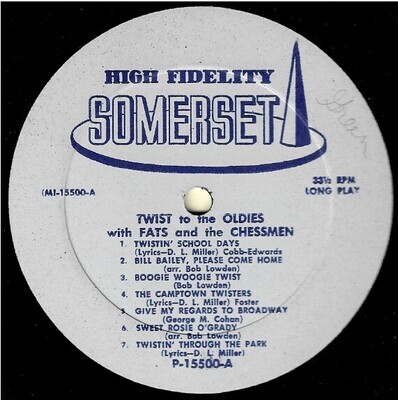 Fats and the Chessmen / Twist to the Oldies | Somerset P-15500 | Mono | 1962