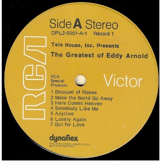 Arnold, Eddy / The Greatest of Eddy Arnold | RCA Victor DPL2-0051 | Stereo | 1973
