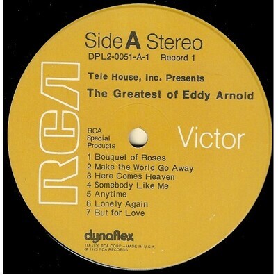 Arnold, Eddy / The Greatest of Eddy Arnold | RCA Victor DPL2-0051 | Stereo | 1973