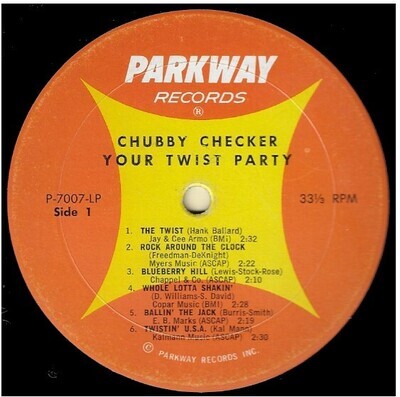 Checker, Chubby / Your Twist Party | Parkway P-7007 | November 1961