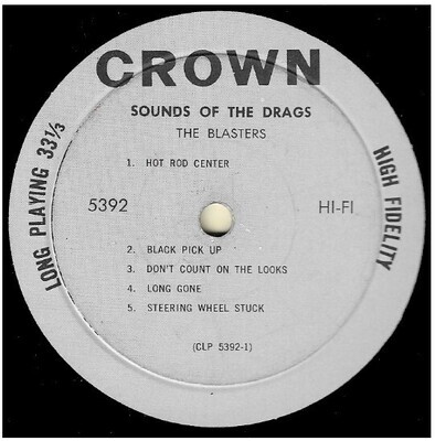 Blasters, The / Sounds of the Drags | Crown CLP-5392 | Mono | 1963