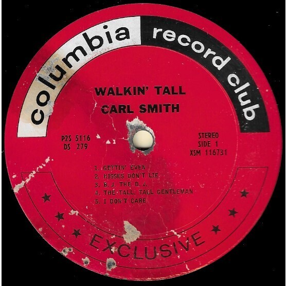 Smith, Carl / Walkin' Tall | Columbia Record Club P2S-5116 | Stereo | 1966