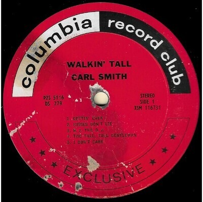 Smith, Carl / Walkin' Tall | Columbia Record Club P2S-5116 | Stereo | 1966