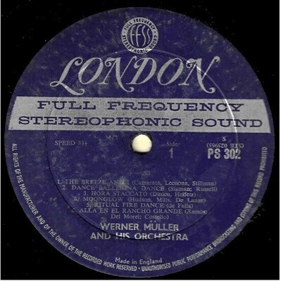 Muller, Werner / Wild Strings | London PS-302 | Stereo | 1963