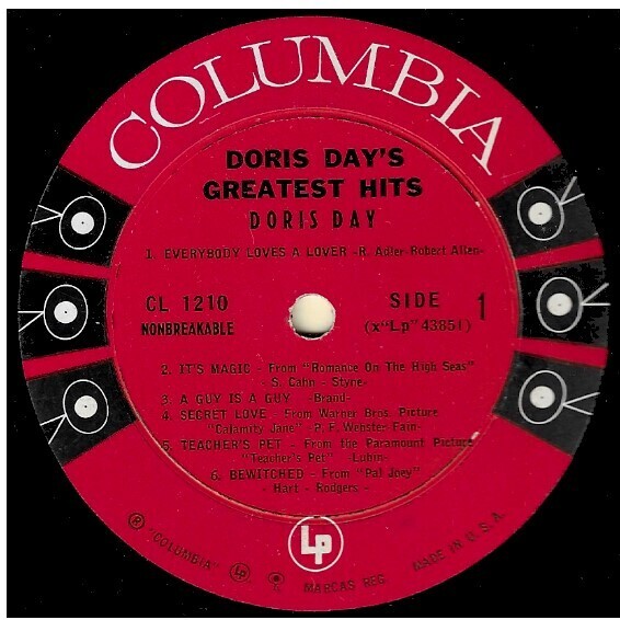 Day, Doris / Greatest Hits | Columbia CL-1210 | Mono | 1958