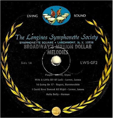 Longines Symphonette / Broadway's Million Dollar Melodies | Longines LWS-GF2 | General Foods Issue