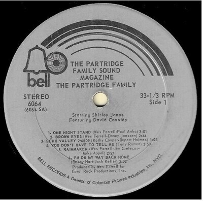 Partridge Family, The / Sound Magazine | Bell 6064 | August 1971