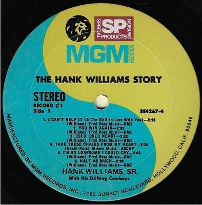 Williams, Hank / The Hank Williams Story | MGM SE-4267 | December 1964