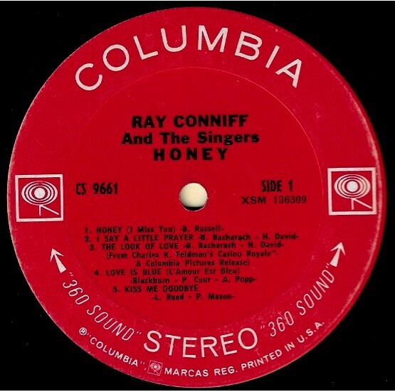 Conniff, Ray / Honey | Columbia CS-9661 | May 1968