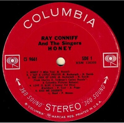 Conniff, Ray / Honey | Columbia CS-9661 | May 1968