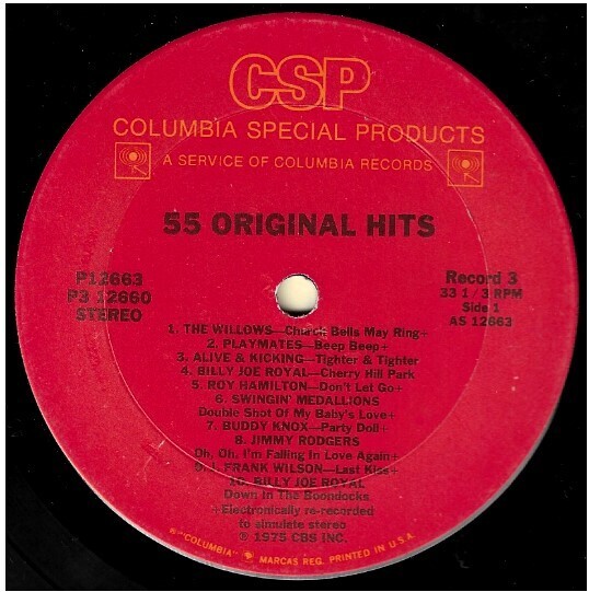 Various Artists / 55 Original Hits | Columbia Special Products P3-12660 | Stereo | 1975