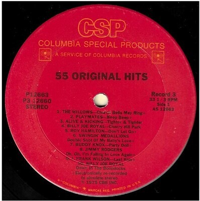 Various Artists / 55 Original Hits | Columbia Special Products P3-12660 | Stereo | 1975