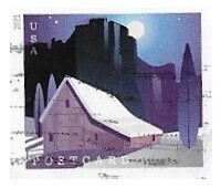 United States / 2021 | Western Barn in Winter | Postcard