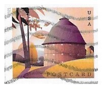United States / 2021 | Round Barn in Autumn | Postcard