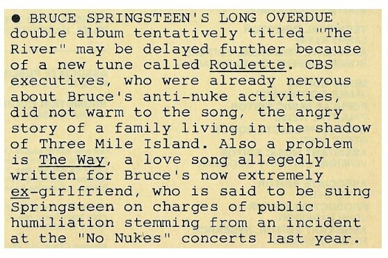 Springsteen, Bruce / Long Overdue Double Album | November 1980