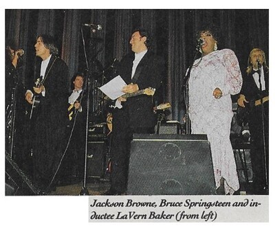 Springsteen, Bruce / Rock + Roll Hall of Fame | January 1991 | with Jackson Browne, LaVern Baker