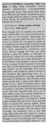 Campbell, Glen / Somethin&#39; &#39;Bout You Baby I Like | September 1980