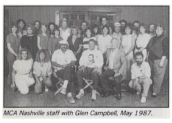 Campbell, Glen / With MCA Nashville Staff | May 1987